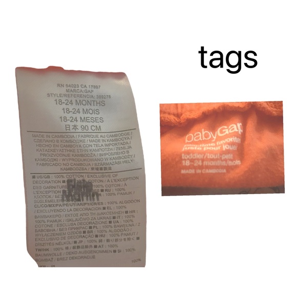 👍*GUC* GAP | 18 m | Orange Toddler puffy Shorts - Picture 9 of 10